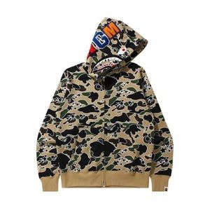 BAPE sta camo shark zip hoodie